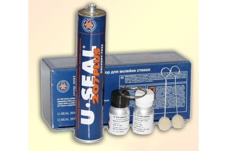 Купить Герметик для вклейки стекол (полиуретановый) 300мл, "207" U-SEAL 