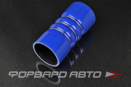 Купить Патрубок силиконовый 70 мм, гофрированный, синий (уценка) MELCO 