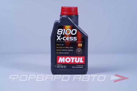 Масло моторное 5W30 1л, X-CESS 8100 А3/В4 SL MOTUL 108944