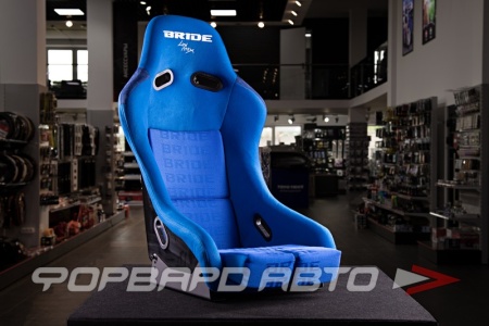 Купить Сиденье спортивное - нерегулируемое "ковш" + салазки, синее, Lowmax MR BRIDE STYLE DJL-MR-A, LARGE