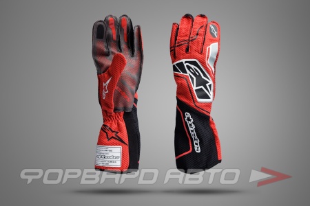 Купить Перчатки (FIA 8877-2022) TECH-1 KX v4 перчатки, для картинга (черный, красный) ALPINESTARS 