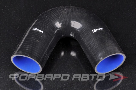 Купить Патрубок силиконовый 70 мм, 135°, L=150*150 мм, 4 слоя армировки, чёрный FORA ASHU03-135-70