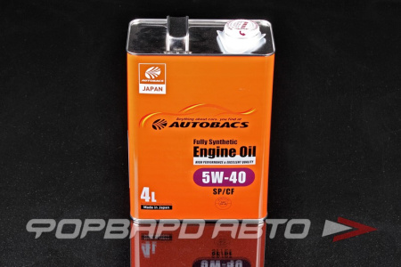 Масло моторное 5W40 4л, ENGINE OIL FS SP/CF AUTOBACS A00032242