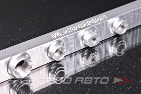 Купить Топливная рейка NISSAN SR20DET 2.0L, Product Finish - Silver, Fuel Rail Type - Dual Feed, Fitting size - 8AN PLAZMAMAN SR20DETFRAIL-SIL
