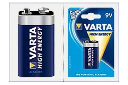 Купить Элемент питания 6F22 4922 HIGH ENERGY (крона) VARTA 