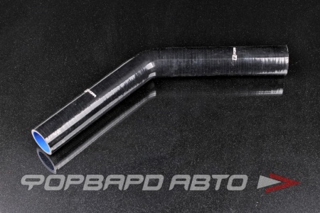 Купить Патрубок силиконовый 45 мм, 45° L=250*250 мм, 4 слоя армировки, чёрный FORA ASHU03-45-45(250)