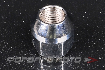 Купить Гайка колеса 12*1,25*18 конус, открытая, ключ на 19, хром MATRIX 400044 Cr