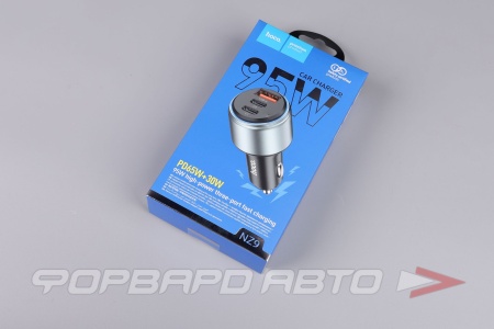 Купить Устройство зарядное (PD65W+PD30W+QC3.0) 95W, C1A, цвет черный HOCO NZ9