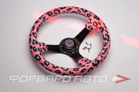 Купить Руль 350 мм, большой вылет, SAVAGE INSPIRED PINK NRG RST-036MB-SV-PK