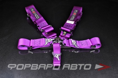 Купить Ремни 5-ти точечные, 3"+3" SFI фиолетовый RAEMCO S-C-05P-ML
