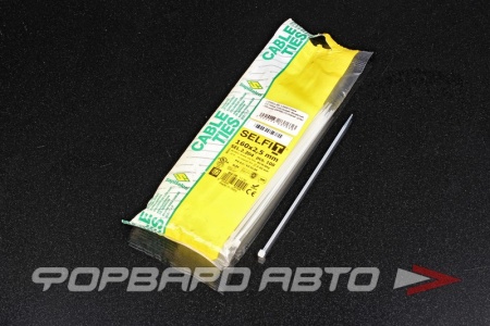 Купить Стяжка 2,5*160мм, пластиковая, бесцветная (100 штук) SAPISELCO 