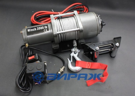 Купить Лебедка автомобильная 12V 1588кг/3500lbs 0,8кВт редуктор 128:1 5,4ммх15м TOHO THP3500-1D