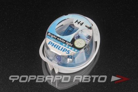 Купить Лампа H4 12V 60/55W P43t + W5W Crystal Vision (2шт) PHILIPS 12342 CVSM