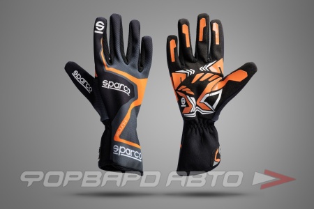 Купить Перчатки для картинга SPARCO RUSH, серый/оранжевый, размер 9 SPARCO S00255609GRAF