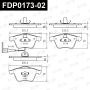 Колодки тормозные FAP FDP0173-02