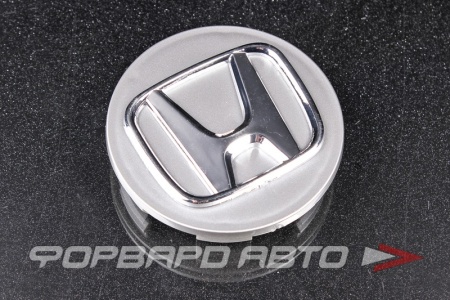 Купить Колпачок ступицы для литых дисков Honda, 65/69-68 мм  h11.3-14.8мм серый фон хромированный логотип Китай Honda, 65/69-68