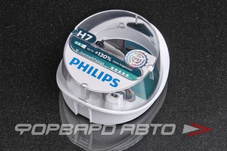 Купить Лампа H7 12V 55W X-Treme Vision (+130%) (2шт) PHILIPS 12972 XV+S2