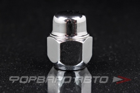 Купить Гайка колеса 12*1,25*25 Конус, закрытая, ключ на 19, хром ВЕКТОР 601144 Cr