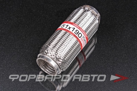 Купить Гофра глушителя 51*190, Interlock (трехслойная усиленная) EuroEx 51x190il