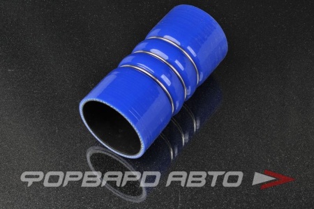 Купить Патрубок силиконовый 76 мм, гофрированный, синий (уценка) MELCO 