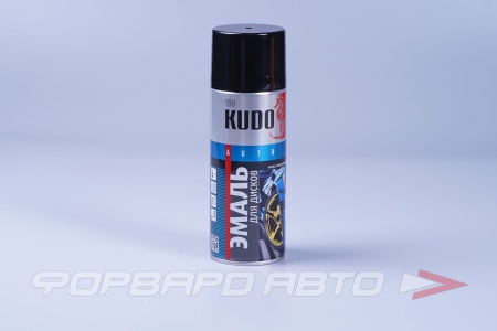 Купить Эмаль аэрозольная для дисков Черная KUDO KU-5203