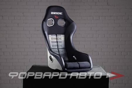 Купить Сиденье спортивное - нерегулируемое "ковш", без салазок, ZETA IV, FRP, черное-серое BRIDE HA1GMF