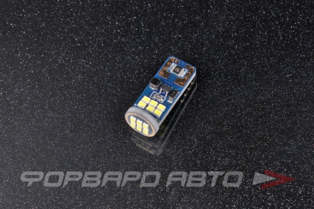 Купить Лампа светодиодная 12-24V W5W (T10) 18 SMD с обманкой, белая SKYWAY S08202043