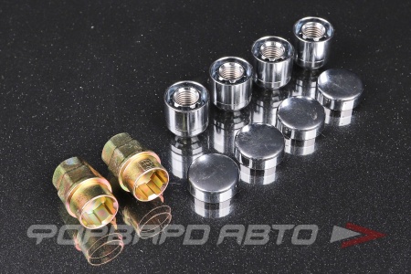 Купить Секретки для колес гайки 12*1,5*22 мм,хром сфера, откр., вращ. 408145X2 ВЕКТОР 408145X2