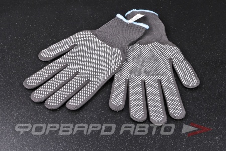 Купить Перчатки нейлоновые Touch Point 13 класс с точечным покрытием 1/12/240 (р-р 8,9) GWARD P3001