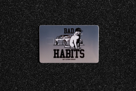 Стикер для банковской карты "BAD HABITS"  86*55мм CIAY CD-Sc-Bh