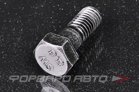 Купить Болт М8*1*22 неполная резьба, ключ 13, черный  