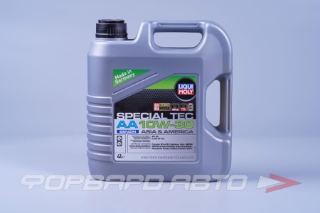 Купить Масло моторное 10W30 4л, Special Tec AA, API SN Plus + RC ILSAC GF-5 LIQUI MOLY 21337