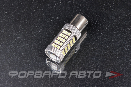 Лампа светодиодная 12V P21W 66 SMD BA15s Белая SKYWAY S08201319