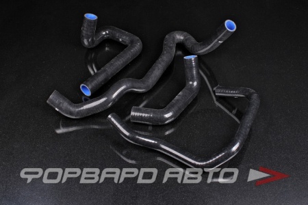 Купить Патрубки радиатора силиконовые Lada Largus, Renault Logan, Sandero, Duster дв. Renault 4 шт, черные FORA ASHK-215019787R/215010073