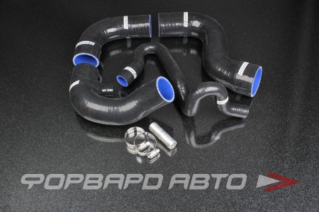 Купить Патрубки интеркулера силиконовые Audi A4 1.8T Quattro B5 черные (4 штук) AUTOBAHN88 