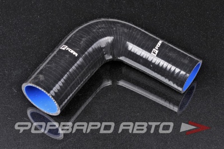 Купить Патрубок силиконовый 44-54 мм, 90°, L=150*150 мм, 4 слоя армировки, чёрный FORA ASHU04-90-44>54