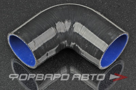 Купить Патрубок силиконовый 60 мм, 90°, чёрный AUTOBAHN88 