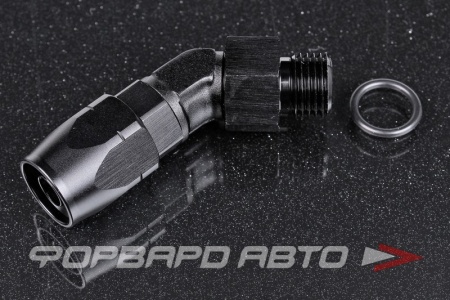 Купить Фитинг AN6 под шланг AN резьба ORB6 45° AB88 