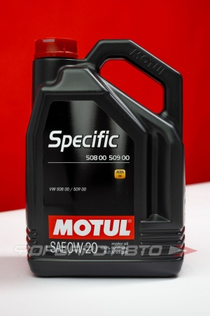 Купить Масло моторное 0W20 5л, Specific VW 508.00/509.00 MOTUL 107384