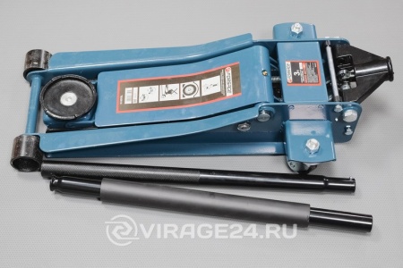Купить Домкрат подкатной 3т 75-510мм низкопрофильный 2-штоковый FORSAGE Т830018