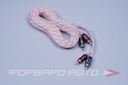 Купить Кабель межблочный 2RCA-2RCA, 3 метр, витая пара, медь AURA RCA-A130 MKll