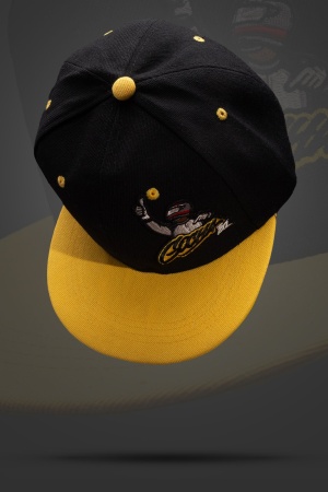 Купить Кепка (бейсболка) "Gocha Cartoon" черная, желтый прямой козырек, детская ФОРВАРД АВТО 