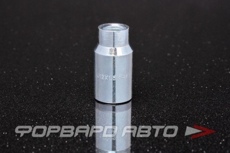 Купить Гайка колеса 12*1,5*36 конус с носиком 16 мм, открытая, десятигранник, оцинкованая ВЕКТОР 210545 ET14