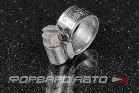 Купить Хомут червячный 11-16мм, нержавеющ.сталь ORBIT OBW3-MOO