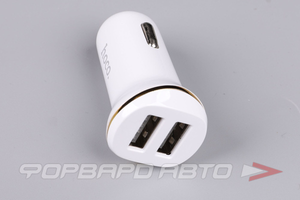 Устройство зарядное в прикуриватель 2 USB, 2.1 A HOCO Z1