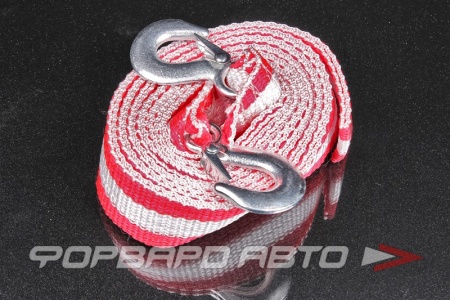 Купить Трос буксировочный 12т, 5м (стропа + 2 крюка) ALMEGA 