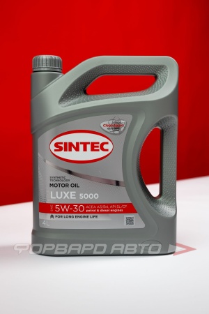 Купить Масло моторное 5W30 4л, LUXE 5000 SL/CF (п/с) SINTEC 600245 Купить Масло моторное 5W30 4л, LUXE 5000 SL/CF (п/с) SINTEC 600245