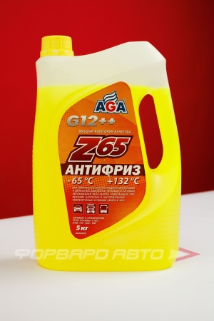 Купить Антифриз Z65 желтый (моноэтиленгликоль), 5кг AGA AGA043Z