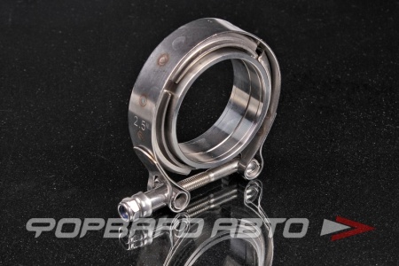 Купить Хомут V-Band 63 мм (2,5") + 2 фланца из нержавеющей стали EPMAN EP-VKG25