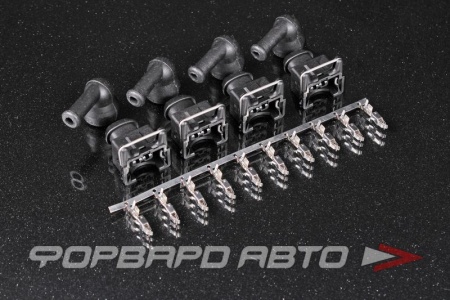Купить Разъем форсунок LK-2 INJECTOR KIT (для 4 цилиндров) 90 градусов MOTEC 